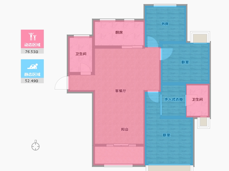 河南省-许昌市-骏景丽都-116.00-户型库-动静分区