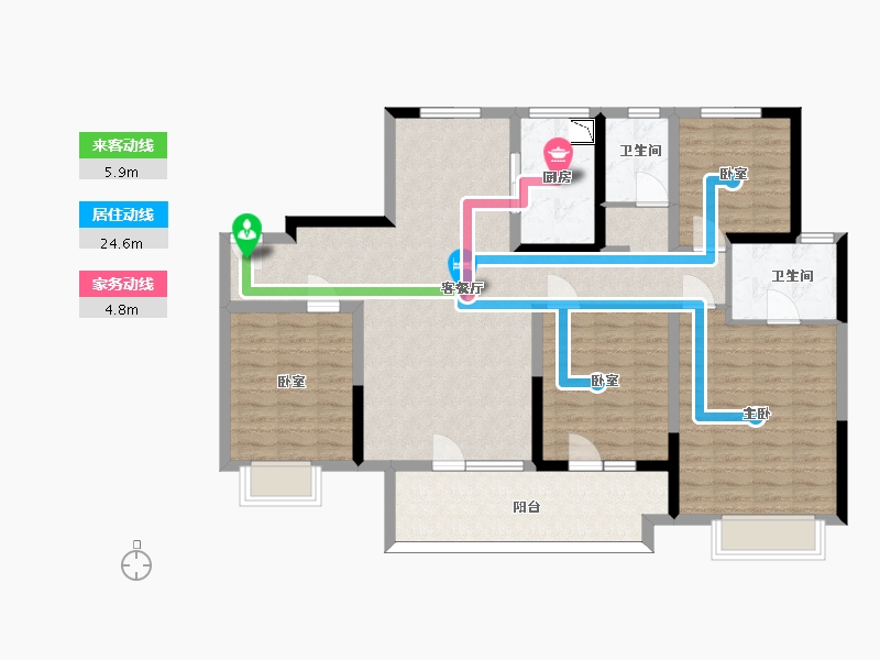 山东省-济南市-君逸府-114.82-户型库-动静线