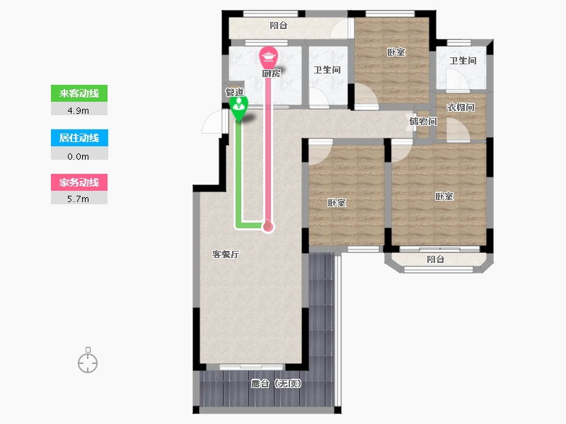 河南省-郑州市-绿地泰晤士新城-110.01-户型库-动静线