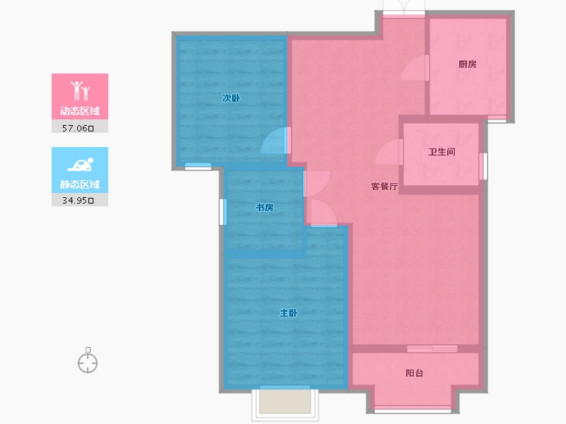 山东省-临沂市-鲁班国际-81.96-户型库-动静分区