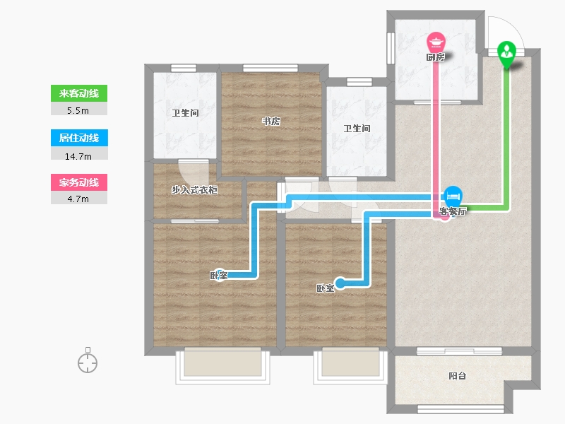 河南省-许昌市-中梁葛天府-92.00-户型库-动静线