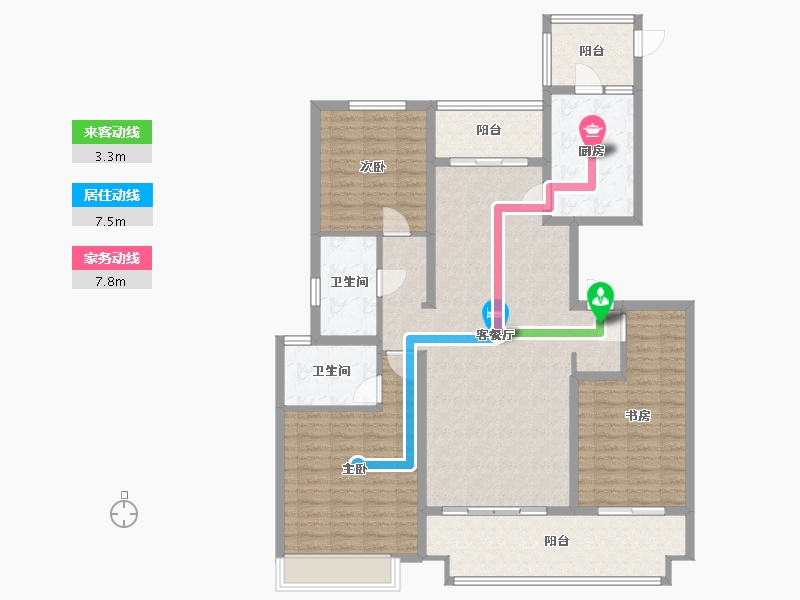 河南省-信阳市-东方今典-130.00-户型库-动静线