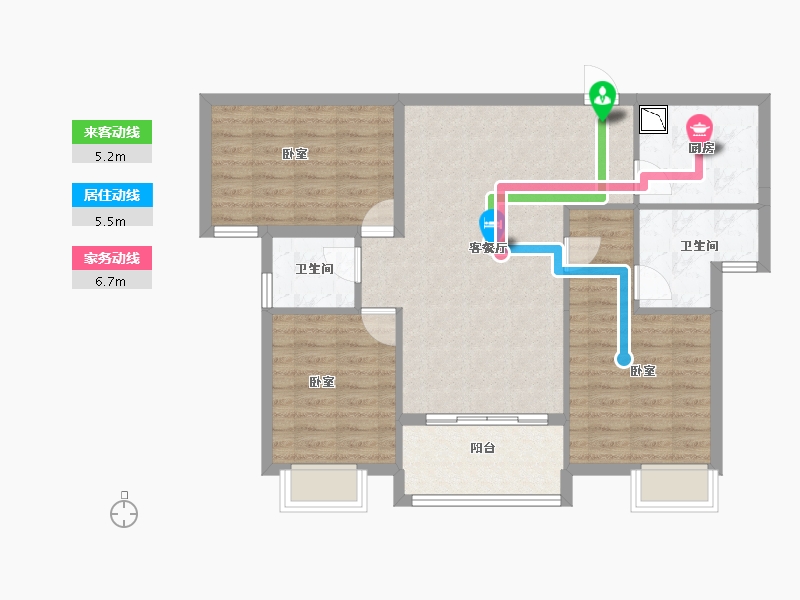 湖北省-黄冈市-御江半岛-87.45-户型库-动静线