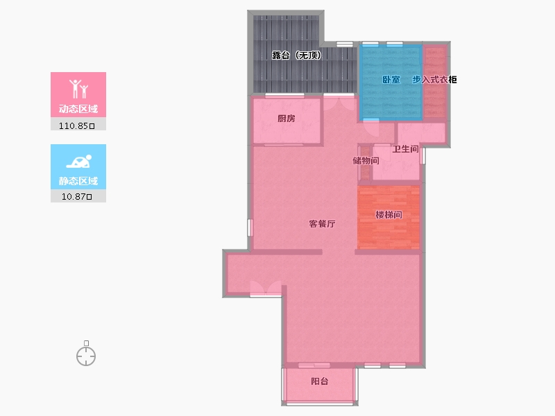 湖北省-武汉市-联投花山郡别墅-126.40-户型库-动静分区