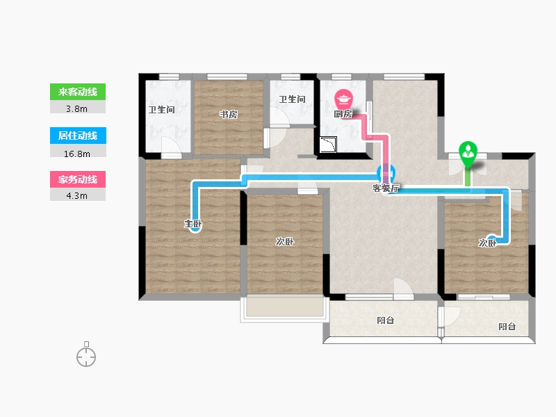 山东省-济南市-保利熙悦-115.28-户型库-动静线