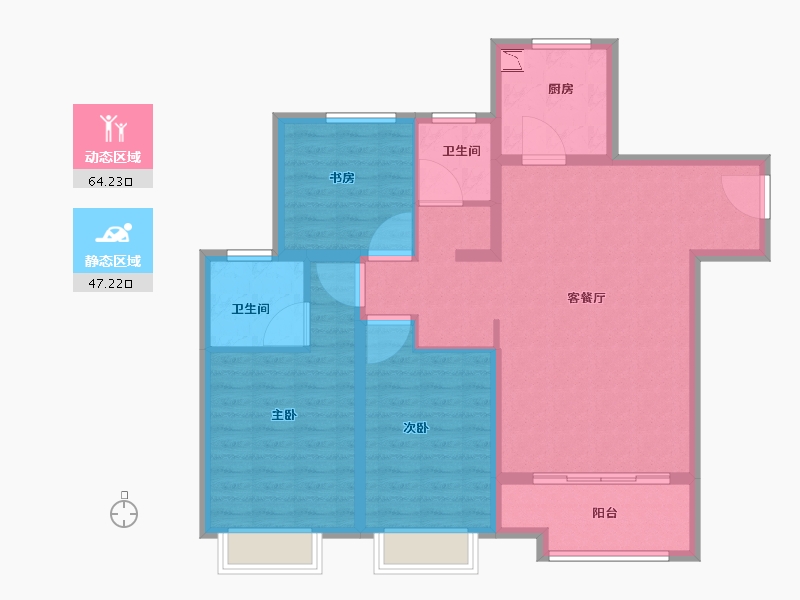 山东省-济南市-加州启城-100.01-户型库-动静分区