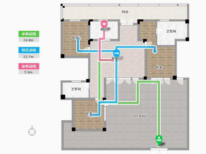 湖北省-宜昌市-交投十里春风-228.67-户型库-动静线