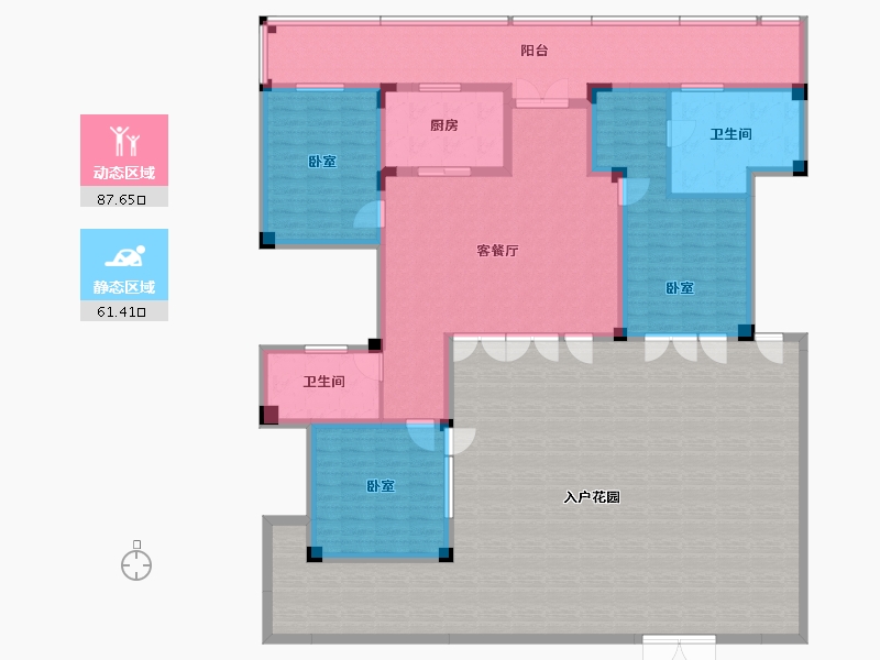 湖北省-宜昌市-交投十里春风-228.67-户型库-动静分区