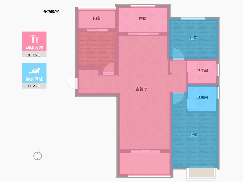 河南省-开封市-亚新美好香颂-102.00-户型库-动静分区