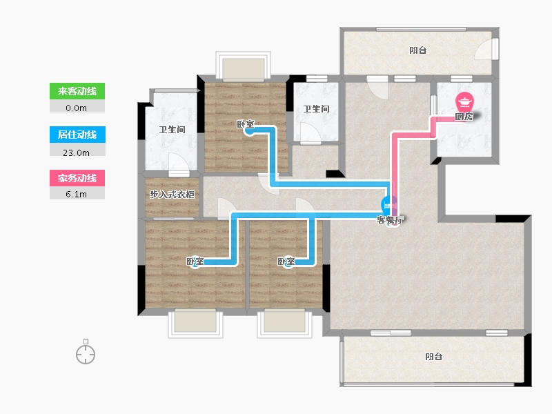 河南省-信阳市-信合江南里-122.00-户型库-动静线