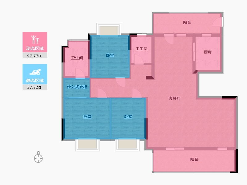 河南省-信阳市-信合江南里-122.00-户型库-动静分区