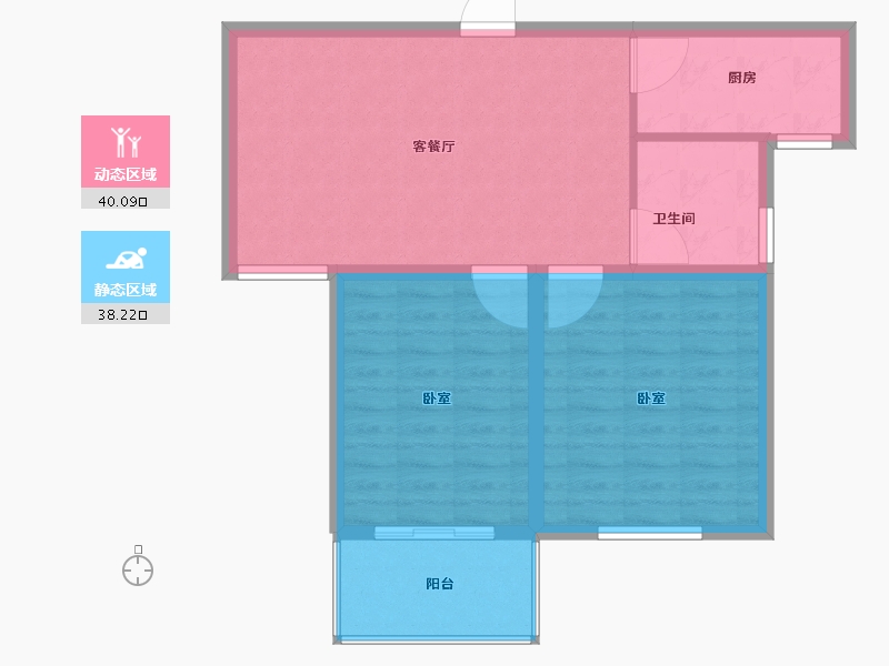 江苏省-宿迁市-春晓金水湾-71.00-户型库-动静分区