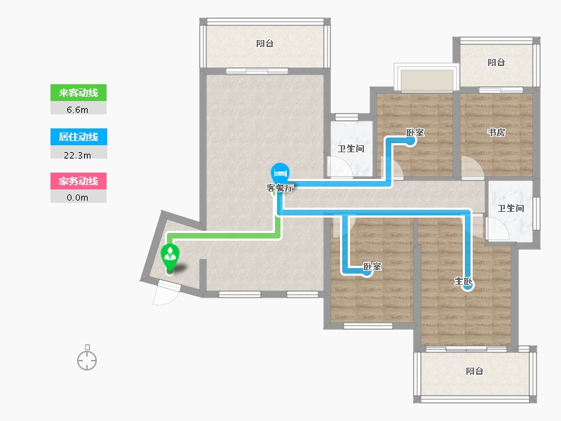 福建省-厦门市-永鸿南岸-109.00-户型库-动静线