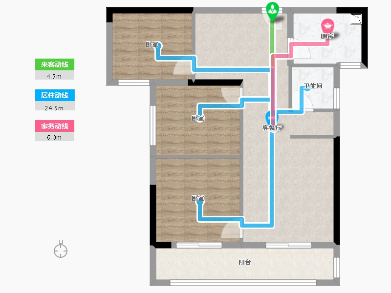 河南省-驻马店市-遂平天纵御府-86.38-户型库-动静线