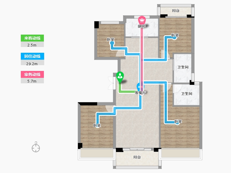 湖北省-宜昌市-锦昌春风十里-100.04-户型库-动静线