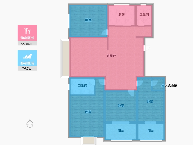 山东省-济宁市-睿湖印象-117.99-户型库-动静分区