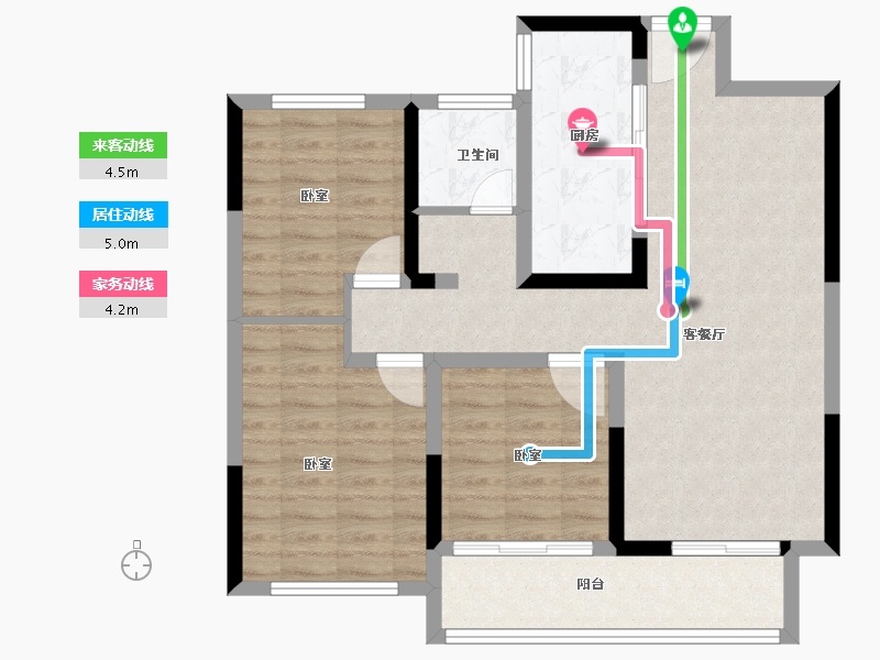 河南省-商丘市-同信天墅-86.62-户型库-动静线