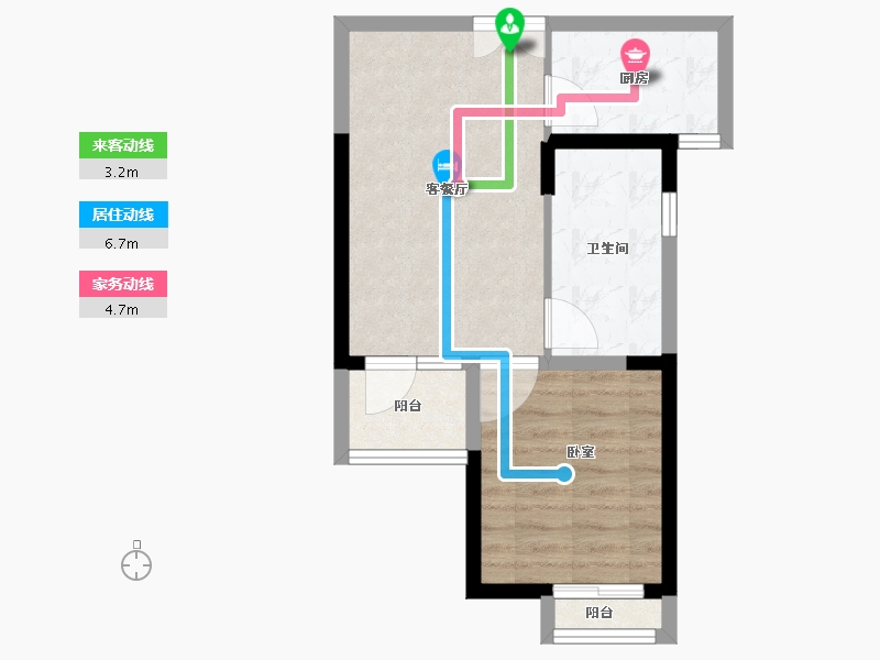 河南省-郑州市-长江一号宏图-45.79-户型库-动静线