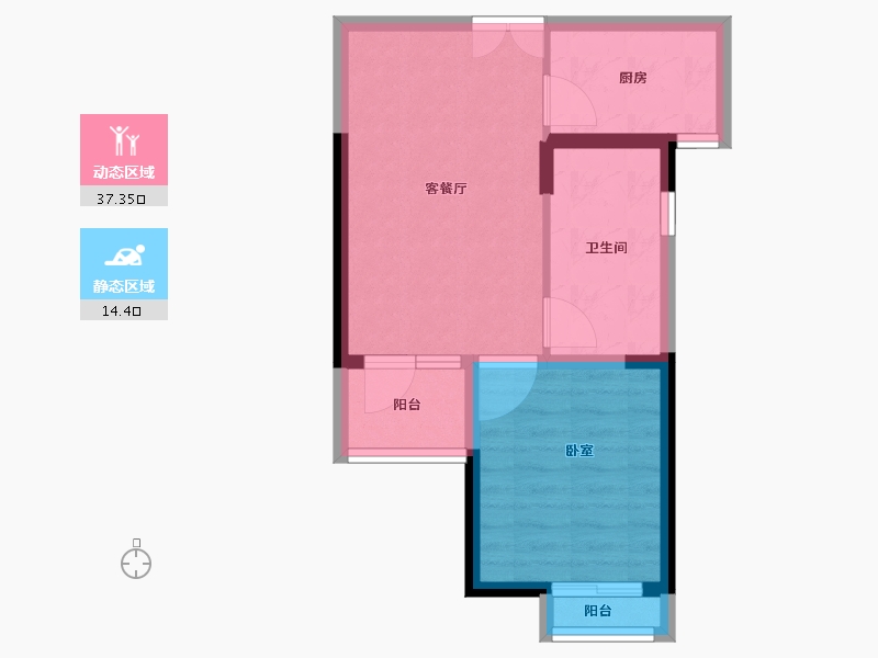 河南省-郑州市-长江一号宏图-45.79-户型库-动静分区