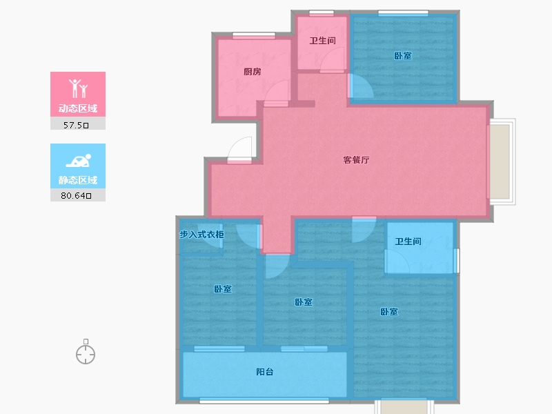 山东省-济宁市-睿湖印象-123.01-户型库-动静分区