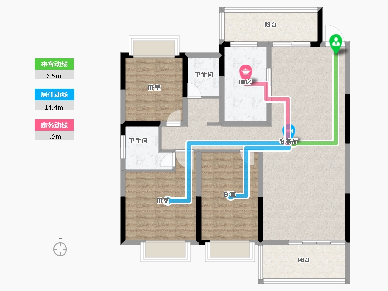 河南省-南阳市-社旗三杰•盛世城-112.00-户型库-动静线