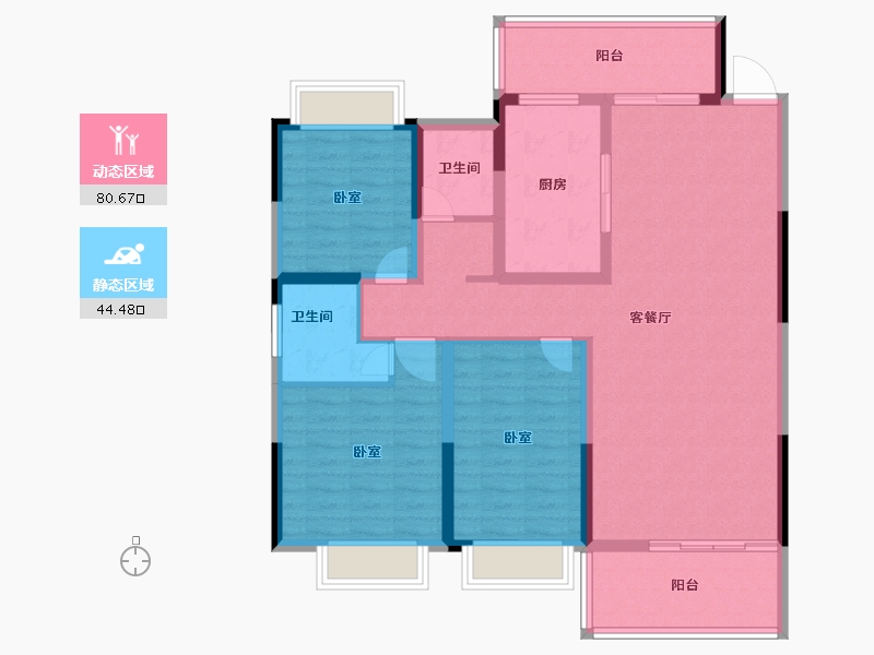 河南省-南阳市-社旗三杰•盛世城-112.00-户型库-动静分区