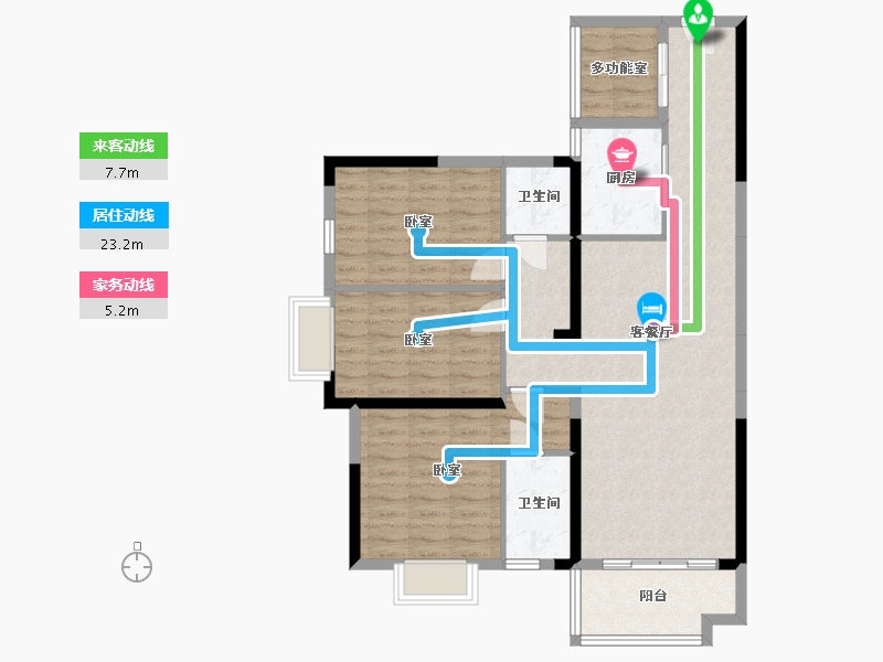 湖南省-邵阳市-中环国际广场-98.15-户型库-动静线