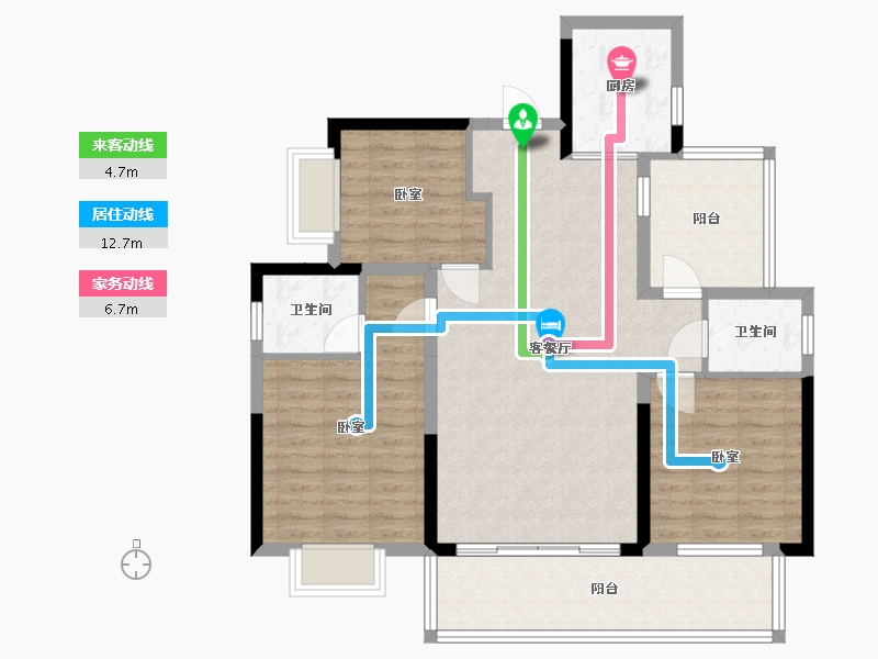 湖南省-邵阳市-高铁馨园-98.06-户型库-动静线