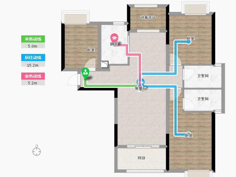 河南省-驻马店市-遂平天纵御府-104.10-户型库-动静线