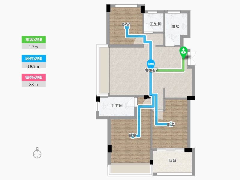 湖北省-宜昌市-锦昌春风十里-86.79-户型库-动静线