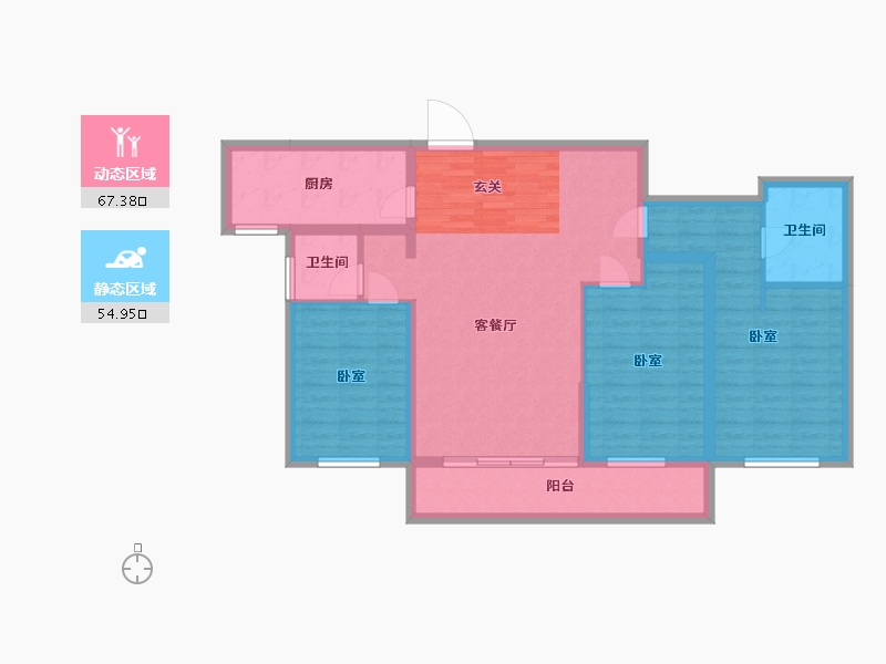 湖北省-武汉市-江御-110.00-户型库-动静分区