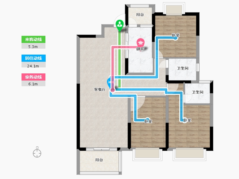 河南省-南阳市-社旗三杰•盛世城-110.00-户型库-动静线