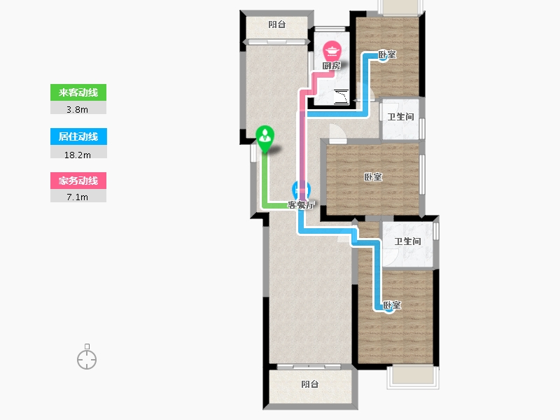 湖北省-武汉市-武地华发时光-108.00-户型库-动静线