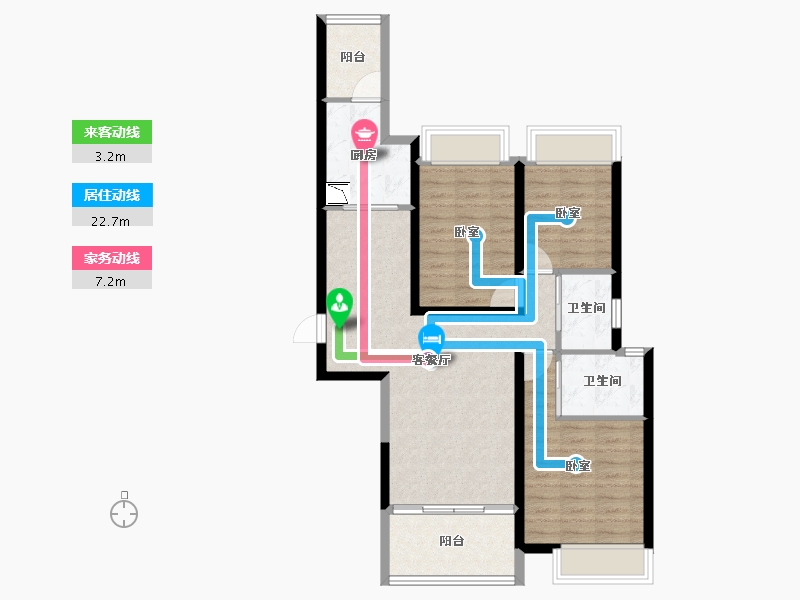 湖北省-襄阳市-鼎豊·紫云台-82.32-户型库-动静线