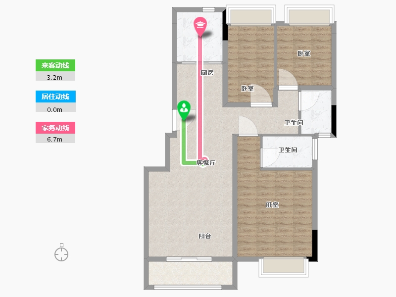 湖北省-武汉市-洺悦华府-103.12-户型库-动静线