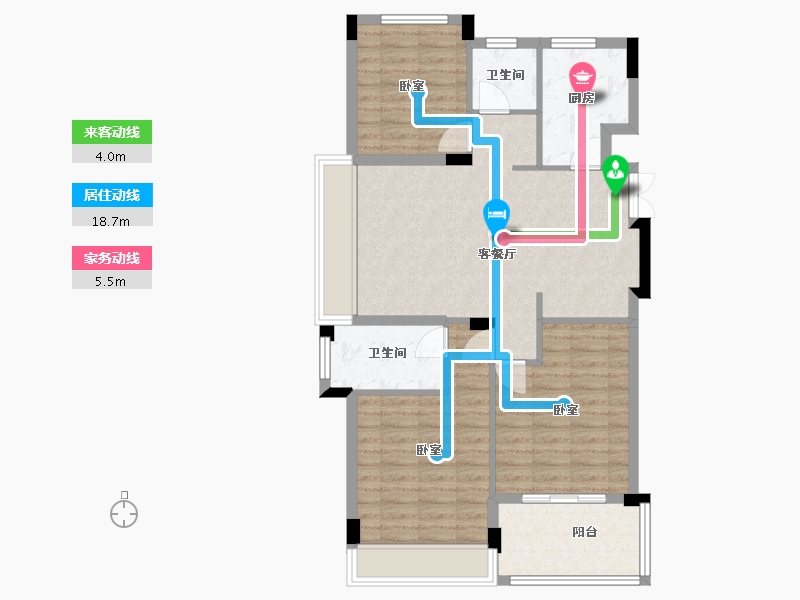 湖北省-宜昌市-锦昌春风十里-89.78-户型库-动静线