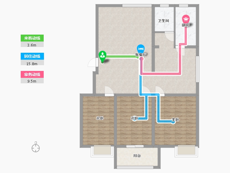 山东省-临沂市-林庄御园4期·澜庭-114.00-户型库-动静线