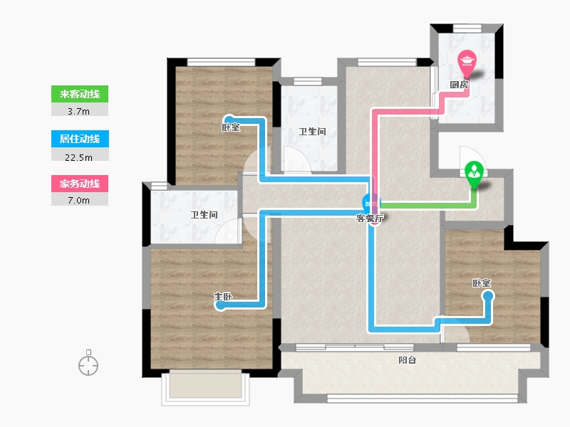 江西省-上饶市-上坤滨江四季-94.00-户型库-动静线