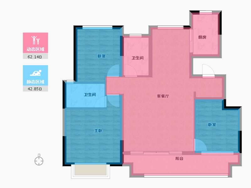 江西省-上饶市-上坤滨江四季-94.00-户型库-动静分区