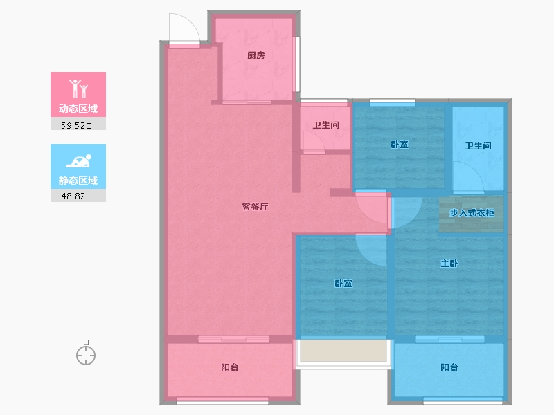 河南省-南阳市-金河湾-96.99-户型库-动静分区