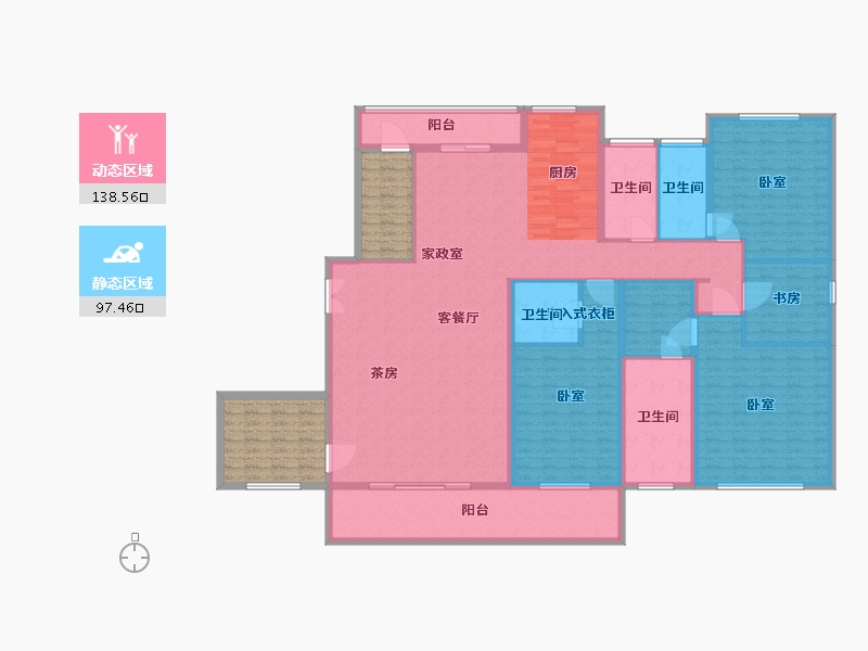 湖北省-武汉市-江御-234.09-户型库-动静分区