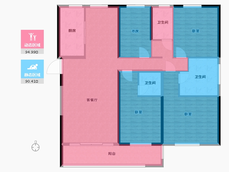 湖北省-武汉市-江御-169.01-户型库-动静分区