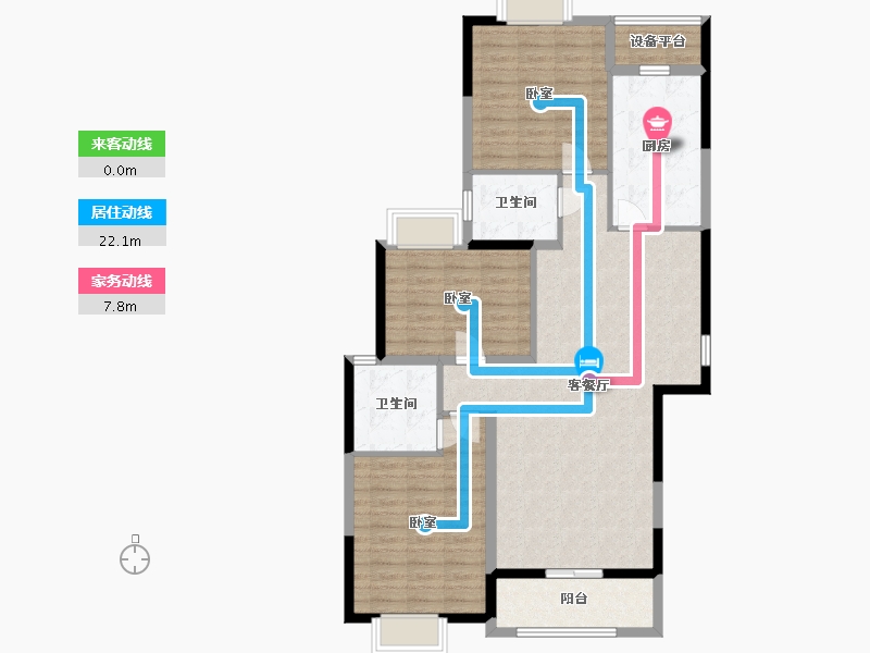 河南省-信阳市-和谐广场-107.80-户型库-动静线