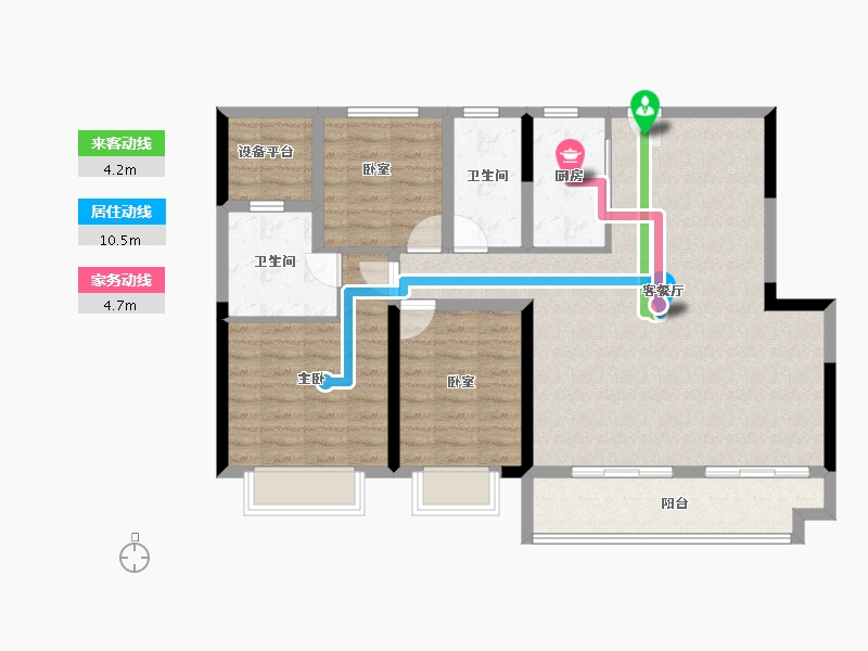 江西省-上饶市-上坤滨江四季-102.00-户型库-动静线