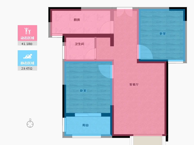 河南省-郑州市-长江一号宏图-62.39-户型库-动静分区