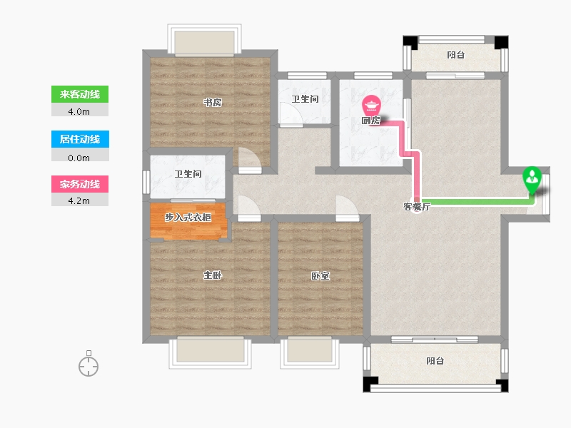 河南省-南阳市-大正佳苑-107.00-户型库-动静线