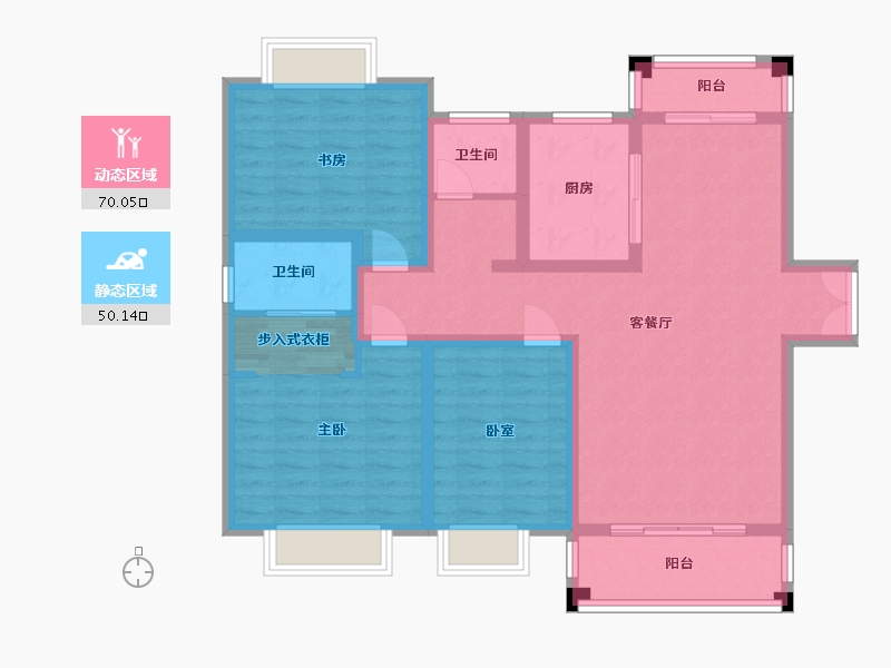 河南省-南阳市-大正佳苑-107.00-户型库-动静分区