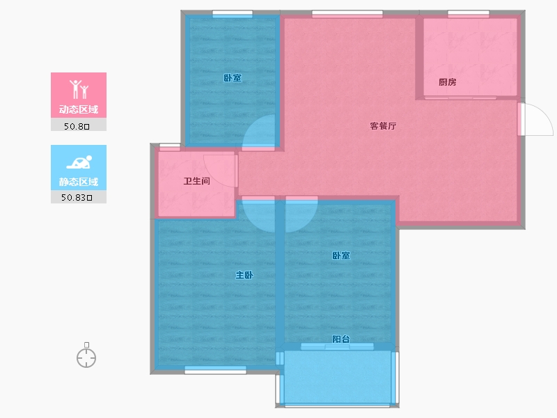 江苏省-宿迁市-春晓金水湾-92.01-户型库-动静分区