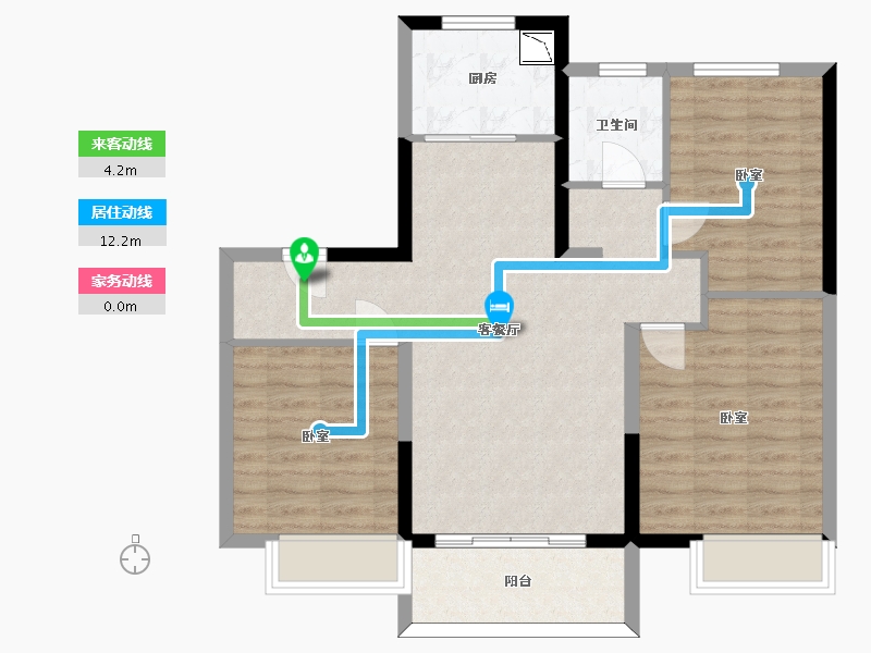 山东省-济南市-中梁云山和院-82.16-户型库-动静线