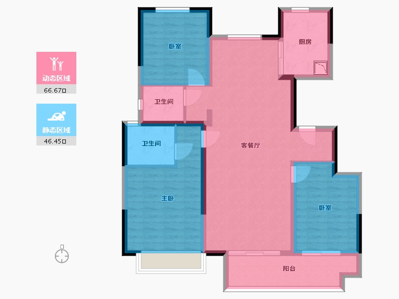 山东省-济南市-中梁云山和院-101.44-户型库-动静分区